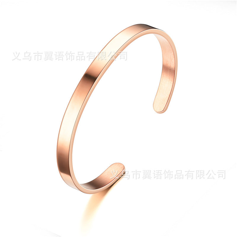 Brazalete de acero de acero inoxidable de forma de acero inoxidable al por mayor
